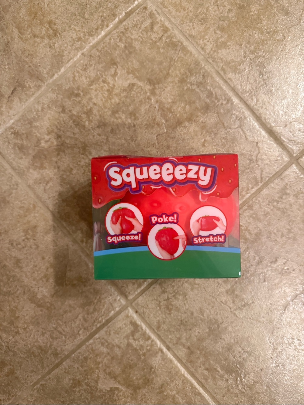 Squeezy Strawberry Squishy Toy